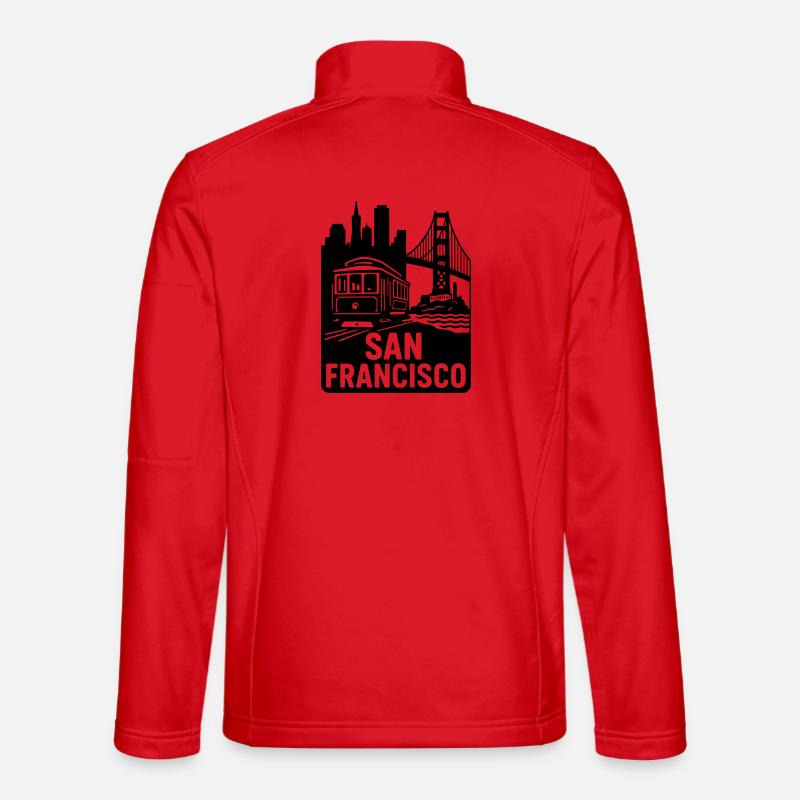 San Francisco Silhouette Unisex Softshell Jacket