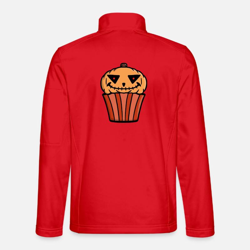 Kürbis Cupcake Halloween - Unisex Softshelljacke - Rot