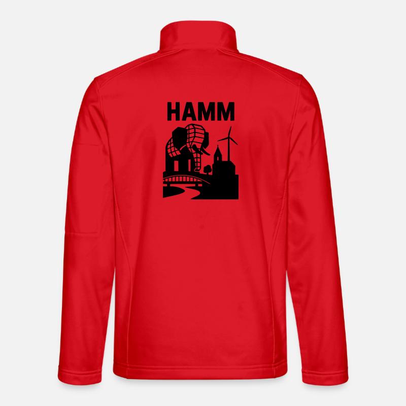 Hamm Westfalen Wahrzeichen - Unisex Softshelljacke - Rot