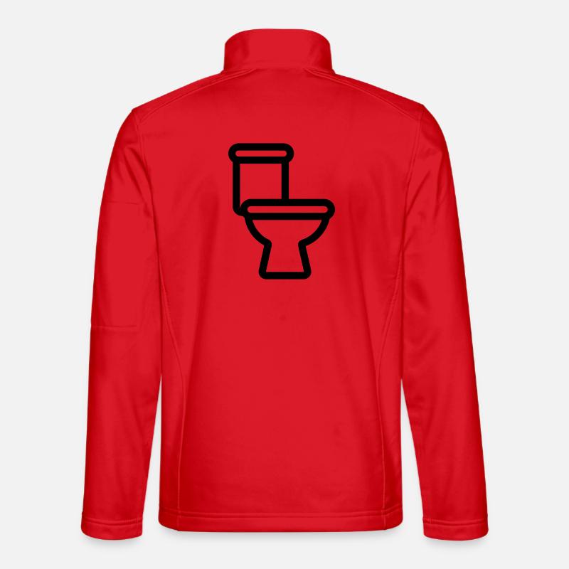 Toilette - Unisex Softshelljacke - Rot