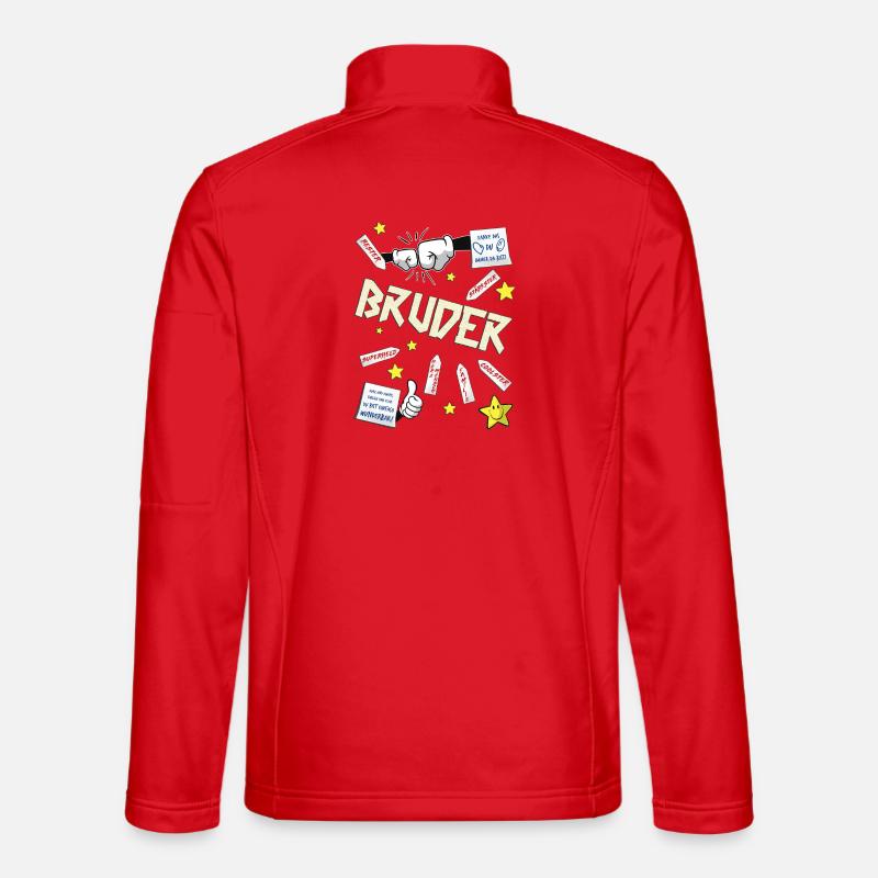 Bruder - Unisex Softshelljacke - Rot