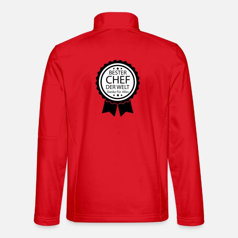 Bester Chef Dankeschön Geschenk Abschied Spruch - Unisex Softshell Jacket - red
