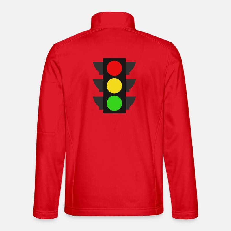 Feu de signalisation Veste en tissu softshell Unisexe