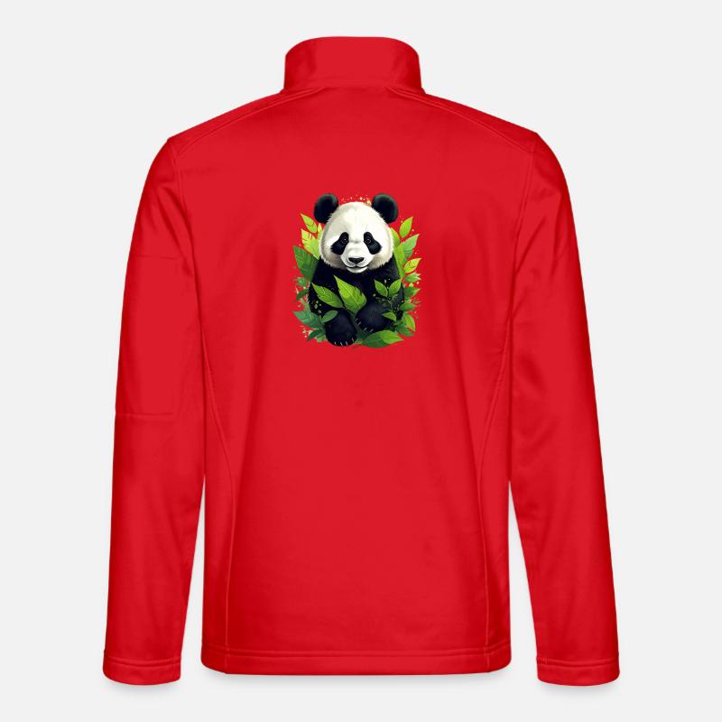 Panda - Unisex Softshelljacke - Rot