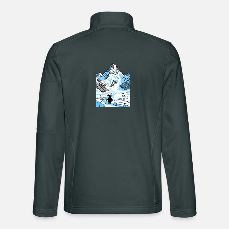 Sentier du glacier Penguin Veste en tissu softshell Unisexe