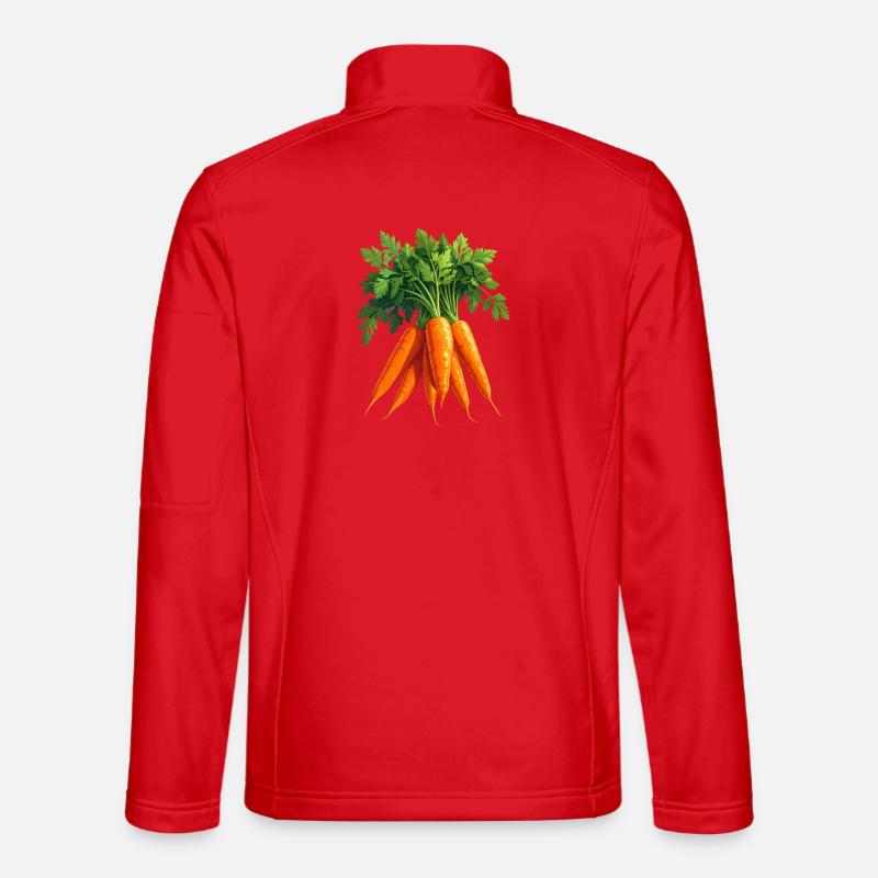 Möhren / Karotten - Unisex Softshelljacke - Rot