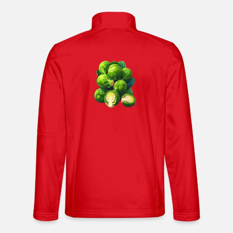 Brussels sprouts - Unisex Softshell Jacket - red