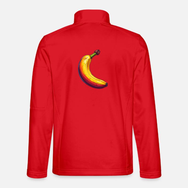 Banane - Unisex Softshelljacke - Rot