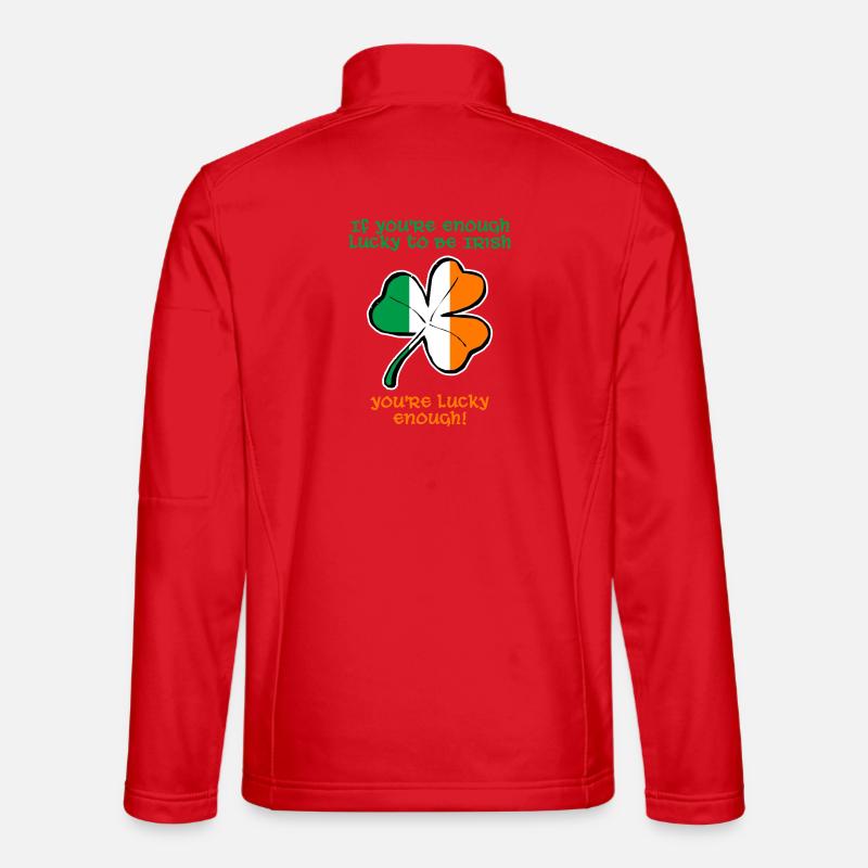 Glücklicherweise bin ich Ire. - Unisex Softshelljacke - Rot