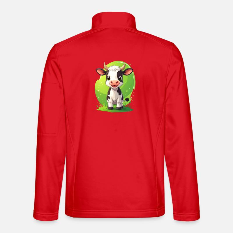 cute cow Unisex Softshell Jacket