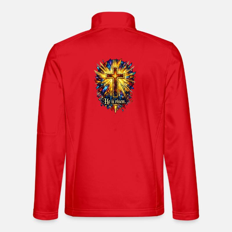 He is risen - Unisex Softshelljacke - Rot