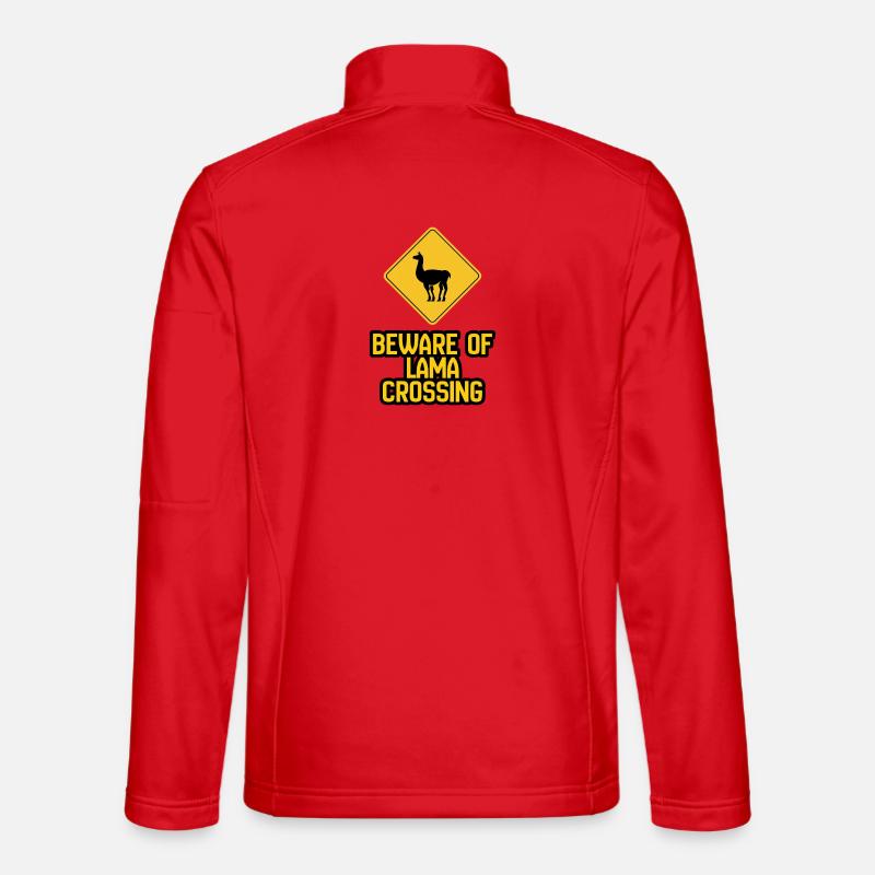 Lama Crossing Warnschild Unisex Softshelljacke