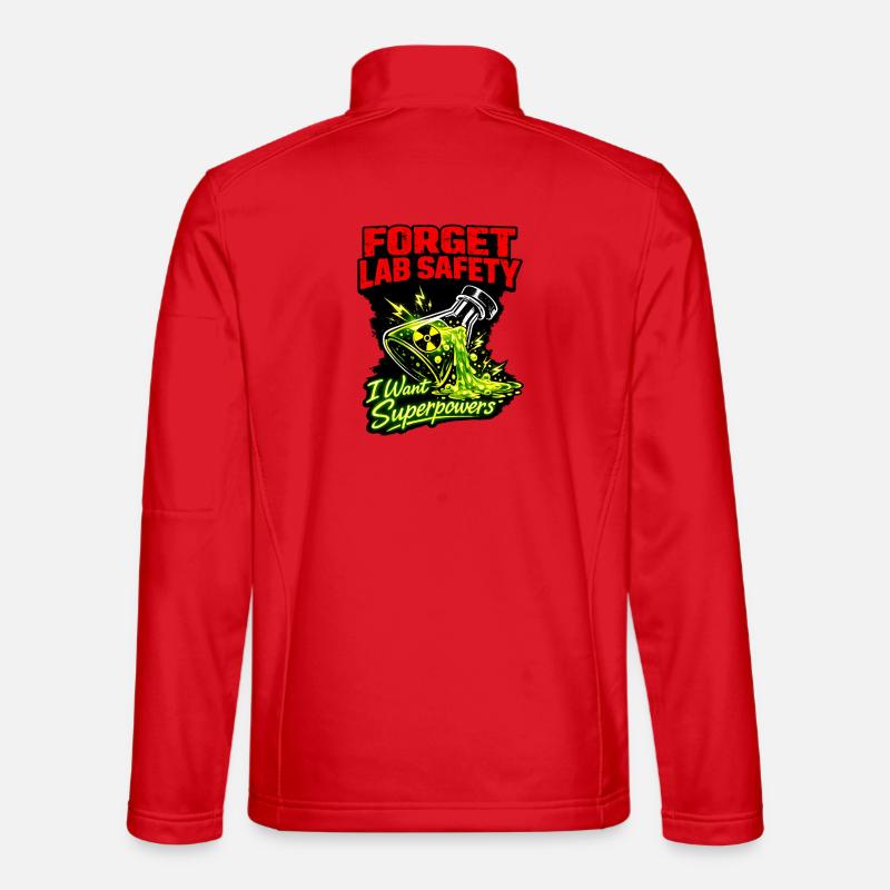 Lab-Safety Goodbye: Superpowers - Unisex Softshell Jacket - red