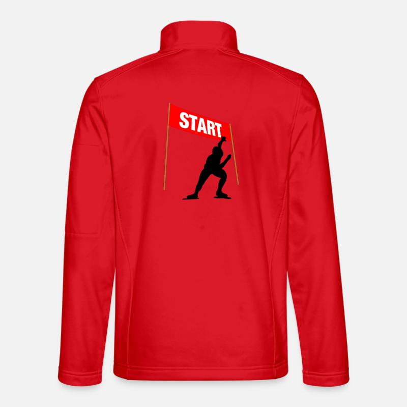 Skating Start Line - Unisex Softshell Jacket - red