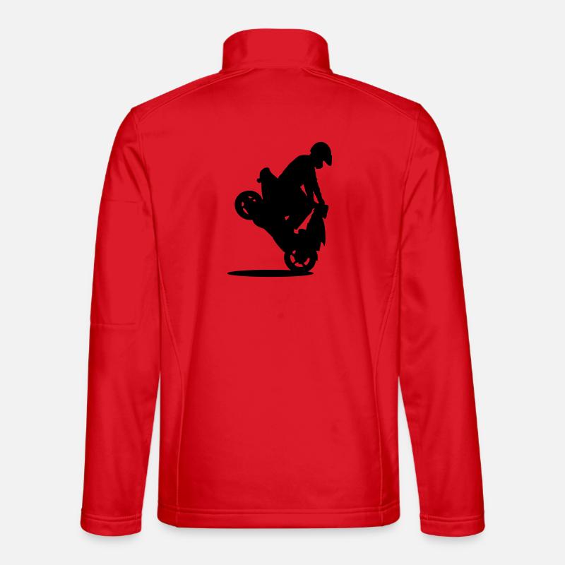 roller stunt - Veste en tissu softshell Unisexe - rouge