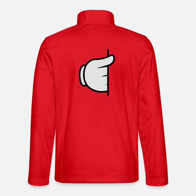 Napoleon Hand - Unisex Softshell Jacket - red