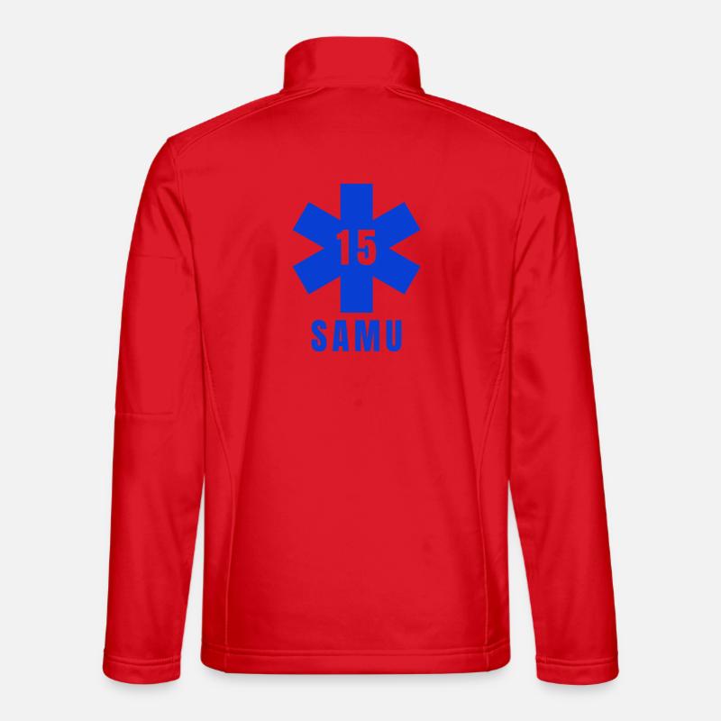 UAS, Notfälle, Krankenwagen - Unisex Softshelljacke - Rot