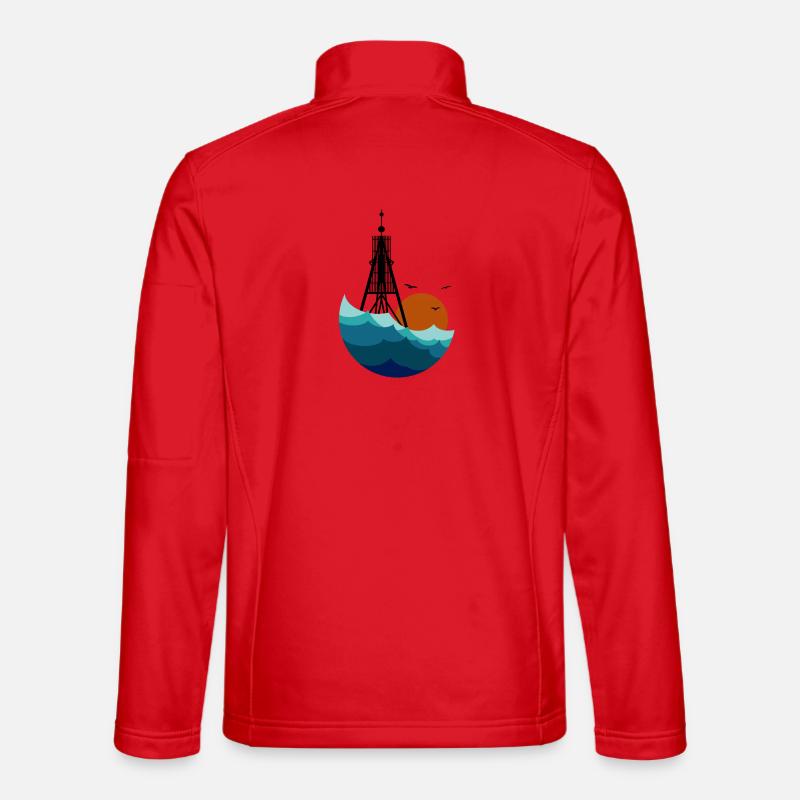 Bake n Sea - Unisex Softshelljacke - Rot