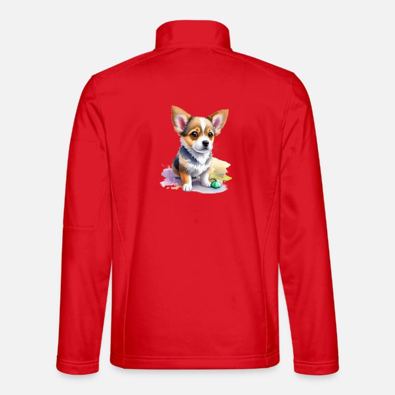 cute dog Unisex Softshell Jacket