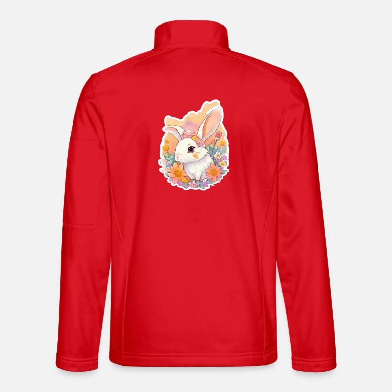 little bunny - Unisex Softshell Jacket - red