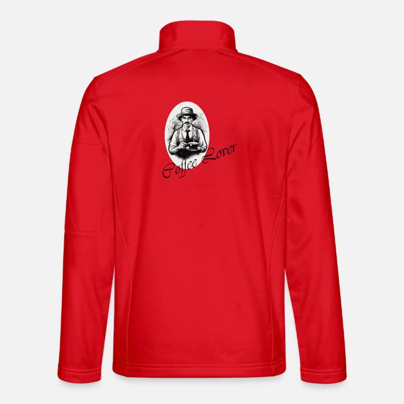 Coffee Lover - Unisex Softshell Jacket - red