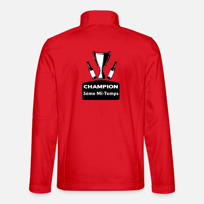 Meister 3. Halbzeit - Unisex Softshelljacke - Rot