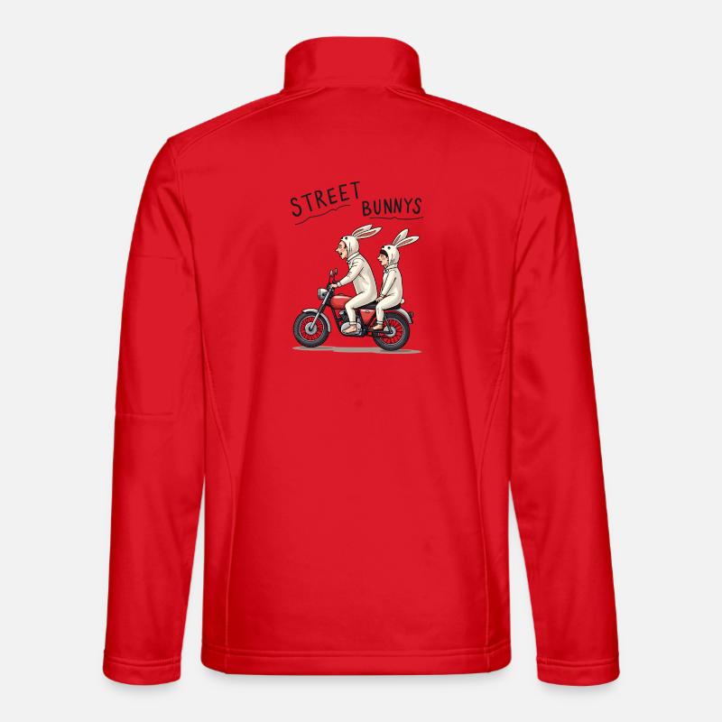 Biker Hasen - Unisex Softshelljacke - Rot