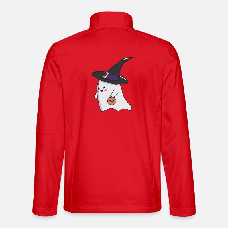 Süßer Geist – Halloween Kawaii 🎃👻 - Unisex Softshelljacke - Rot