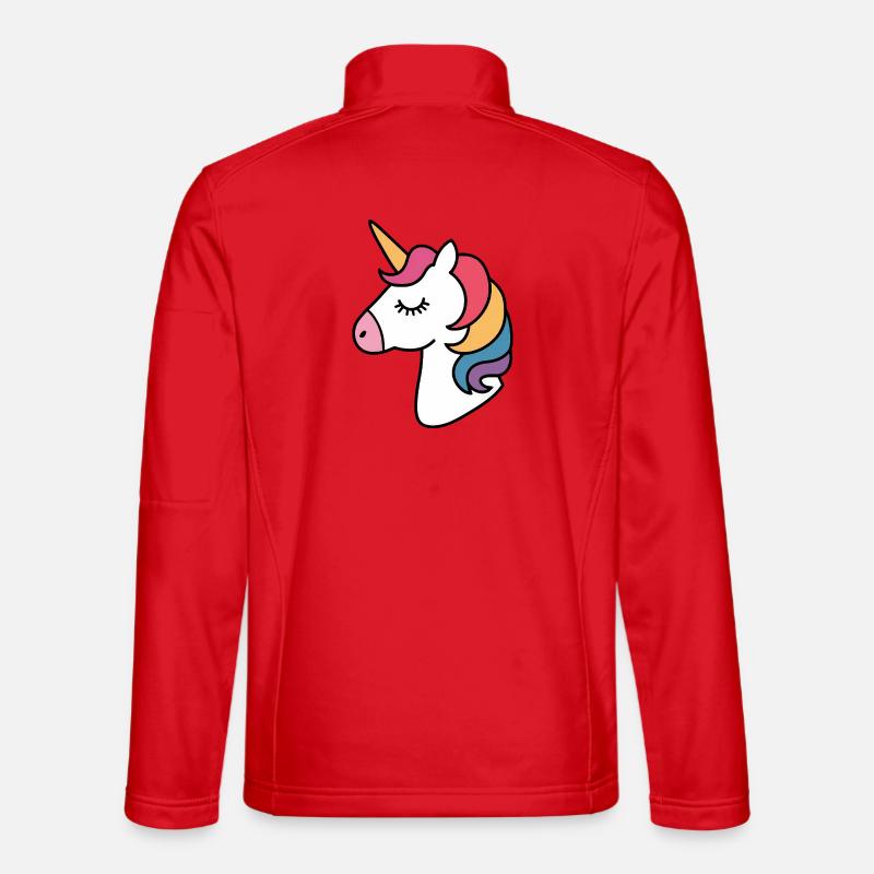 Rainbow Unicorn Unisex Softshell Jacket