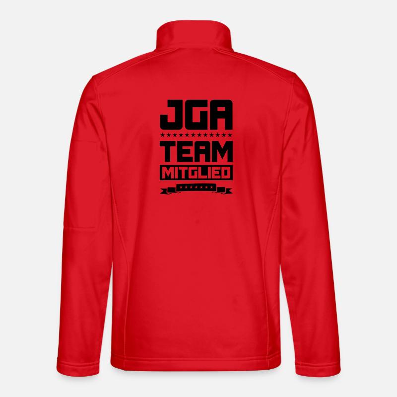 JGA TEAM MITGLIED - Unisex Softshelljacke - Rot