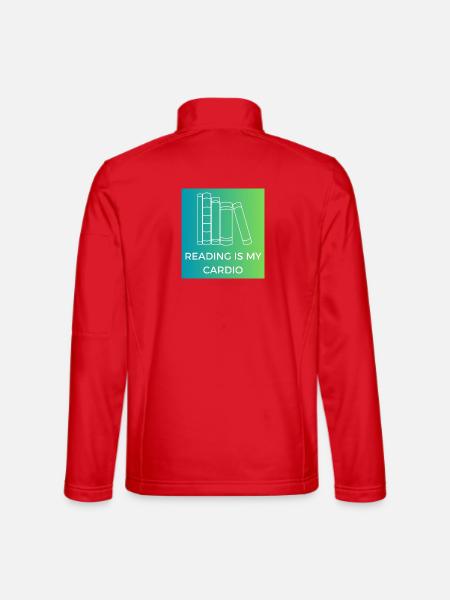 Reading is my cardio - Unisex Softshell Jacket - red