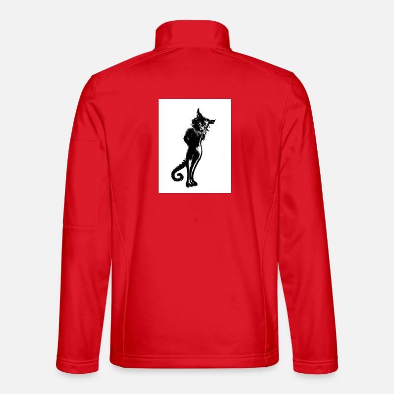 Steh auf, Katzen! - Unisex Softshelljacke - Rot