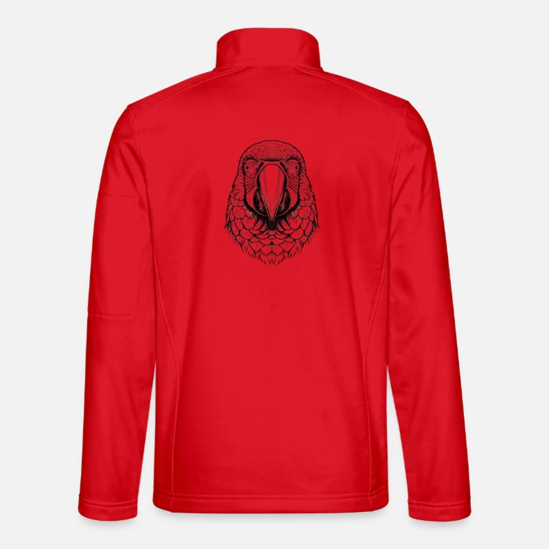 Perroquet ara Veste en tissu softshell Unisexe