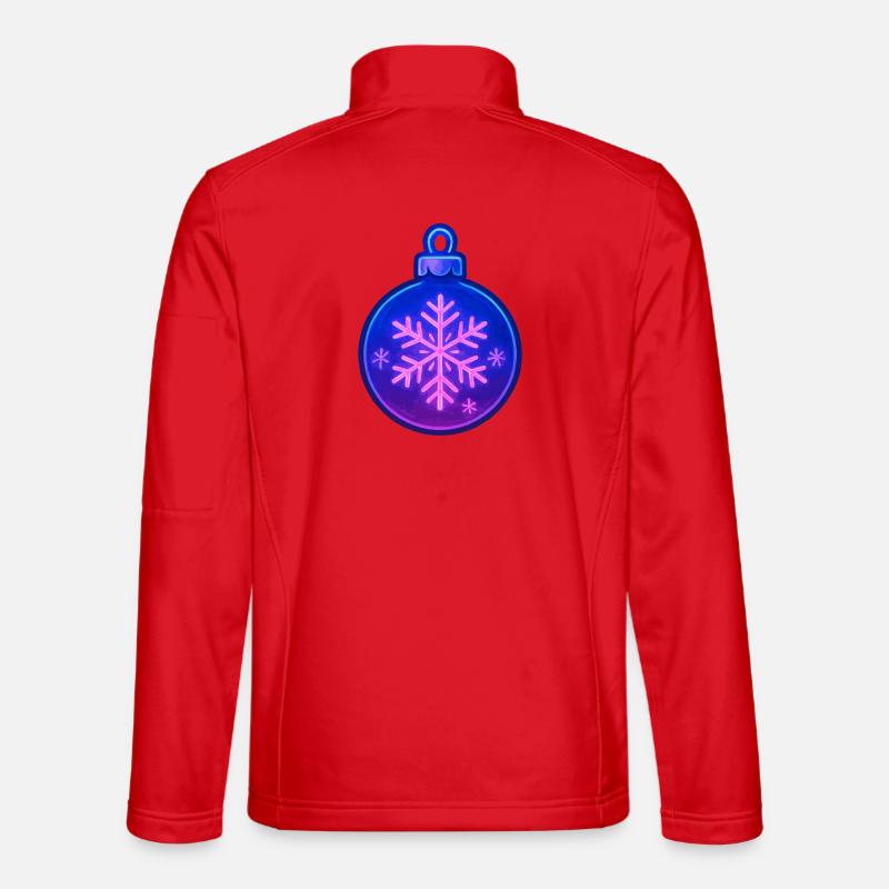 Weihnachtskugel Ornament - Unisex Softshelljacke - Rot