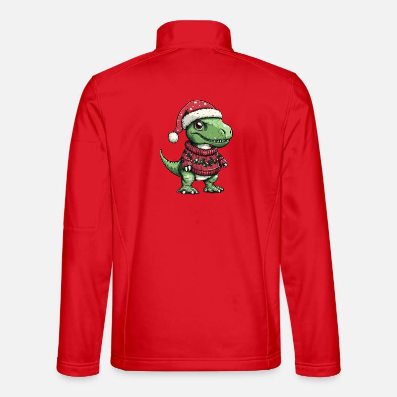 Dinosaurier T-Rex Weihnachten Xmas Unisex Softshelljacke