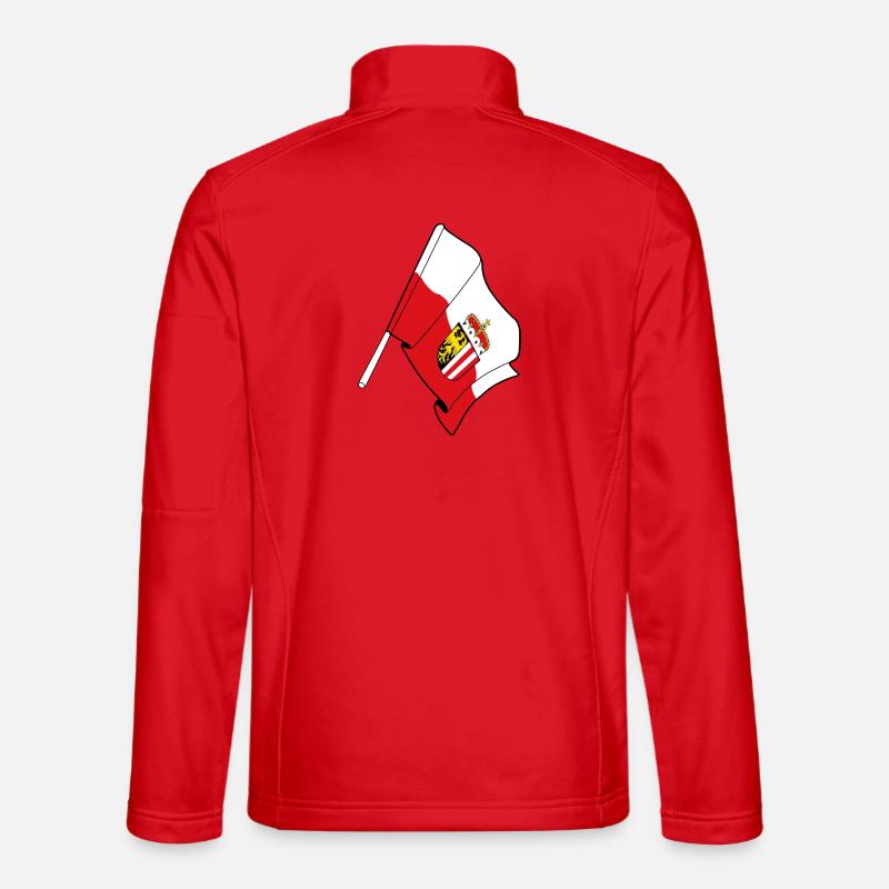 Upper Austria Flag - Unisex Softshell Jacket - red