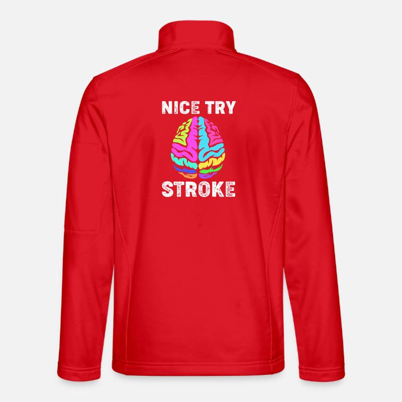 Stroke Stroke - Unisex Softshell Jacket - red