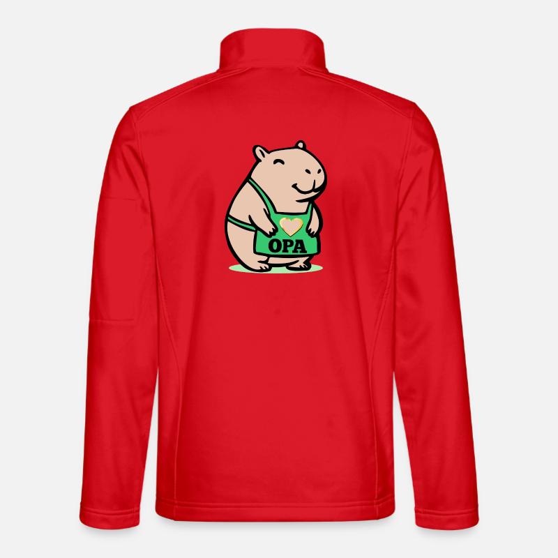 OPA CAPYBARA KOCH - Unisex Softshelljacke - Rot