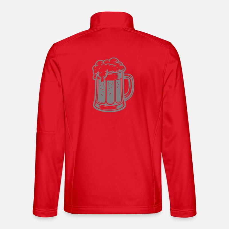 Bierstein - Unisex Softshelljacke - Rot
