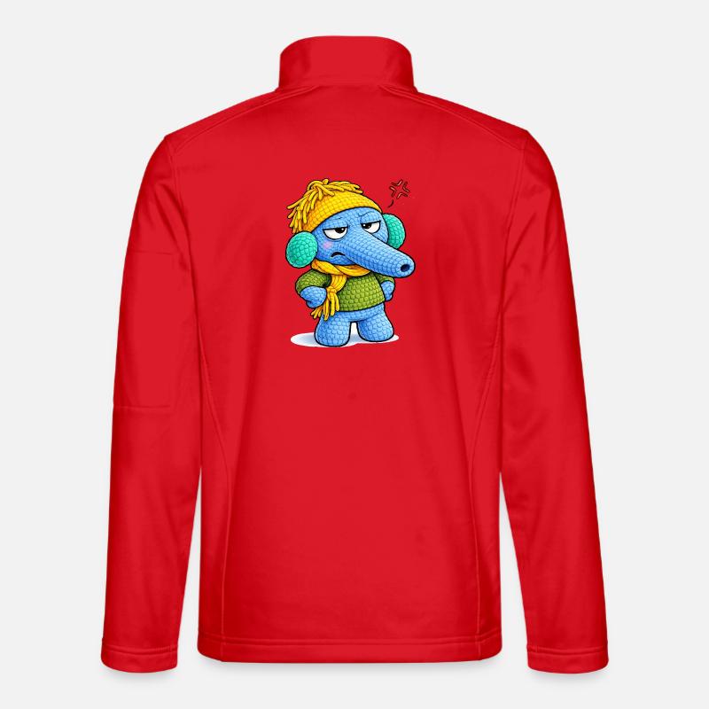Leo Langnase genervt - Unisex Softshelljacke - Rot