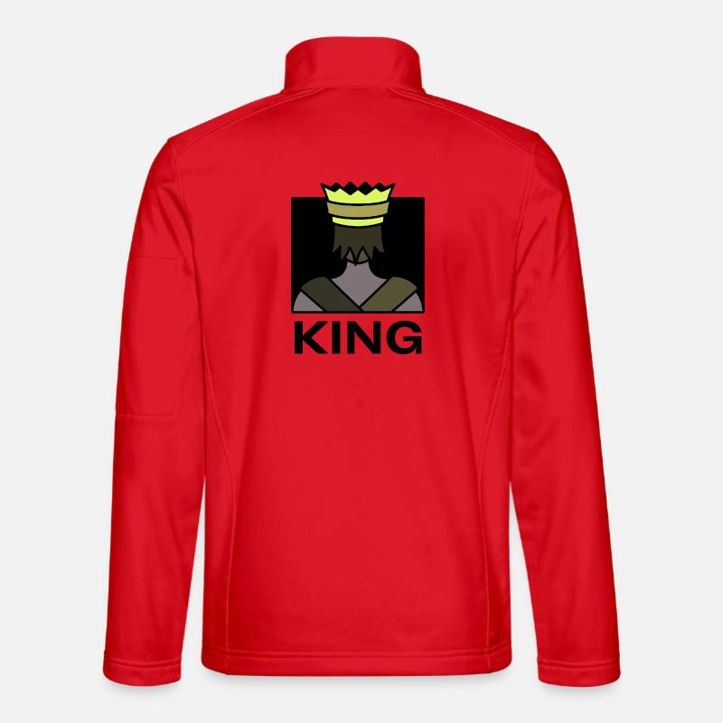 king - Unisex Softshell Jacket - red
