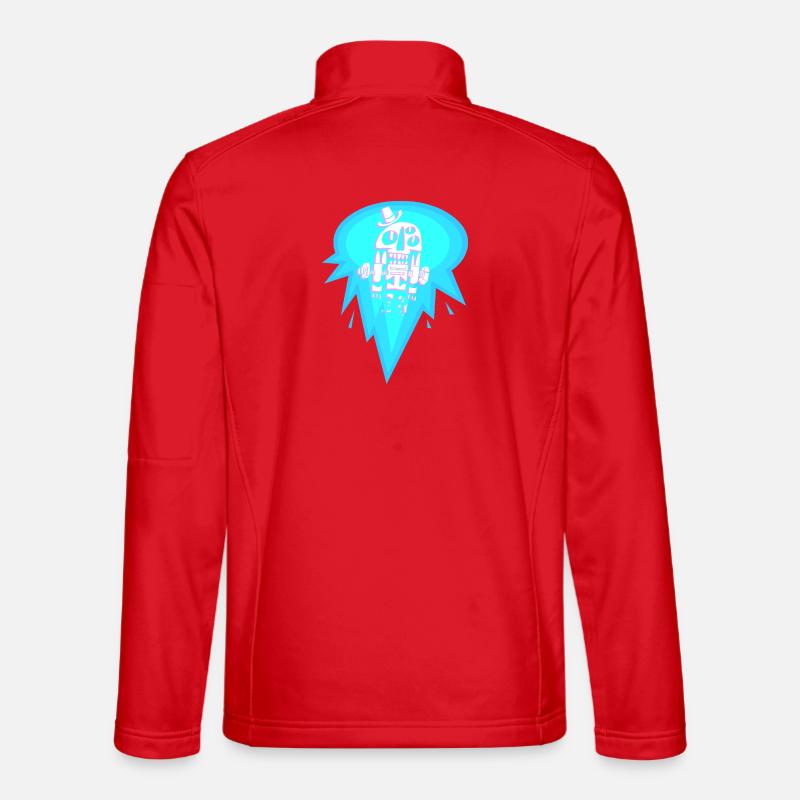 TurboDead - Veste en tissu softshell Unisexe - rouge