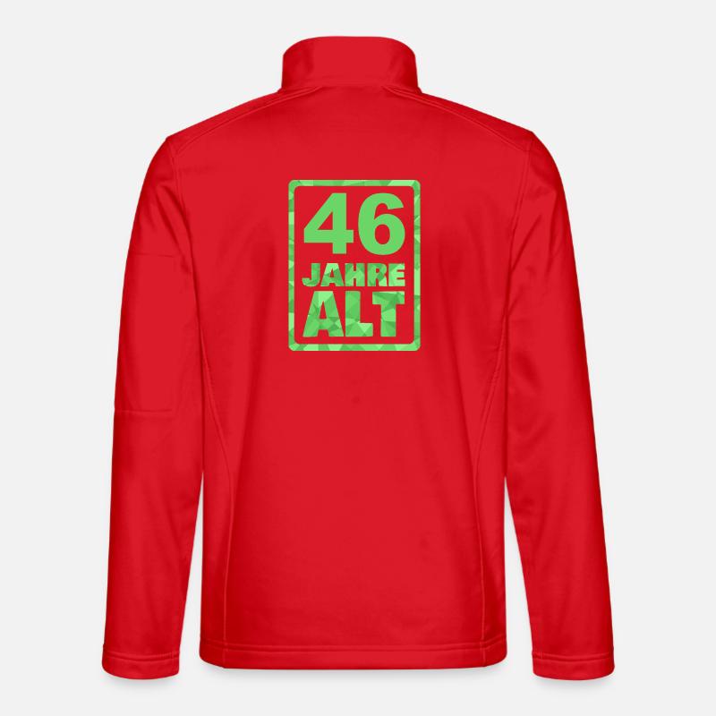 Âge 46 - Veste en tissu softshell Unisexe - rouge