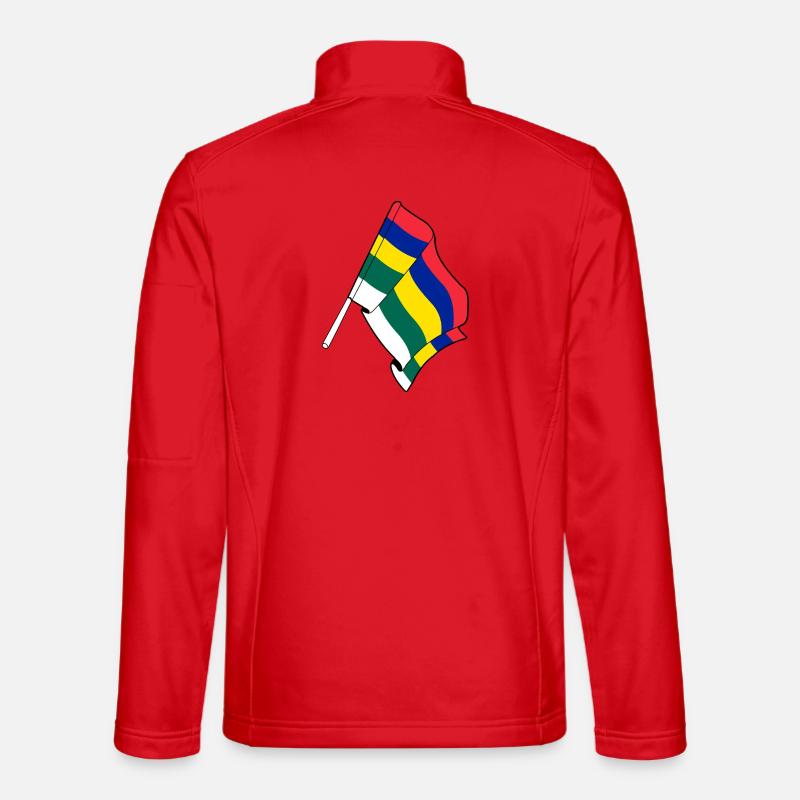 Terschelling Flag – Island Pride - Unisex Softshell Jacket - red
