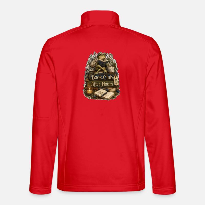 Book Club After Hours Frog - Unisex Softshell Jacket - red
