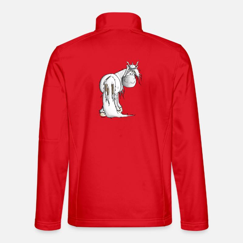 Wikinger Isländer - Pferd - Unisex Softshelljacke - Rot
