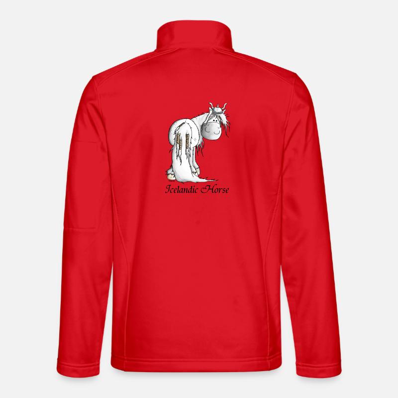 Wilder Wikinger Isländer - Pferd Unisex Softshelljacke