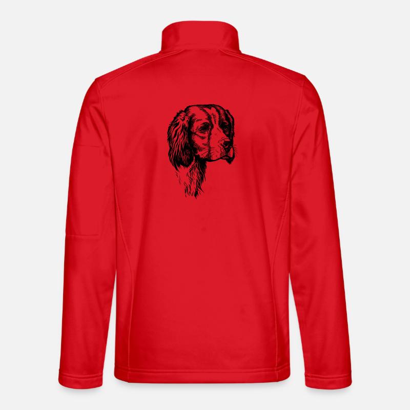 IRW Setter Portrait - Unisex Softshelljacke - Rot