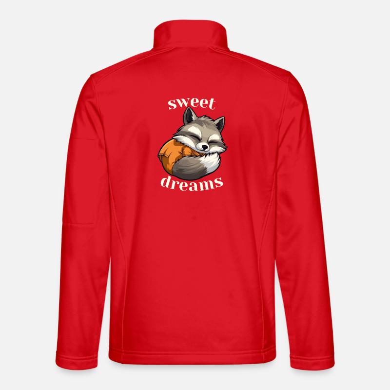 Sweet Dreams Waschbär - Unisex Softshelljacke - Rot