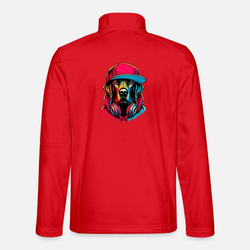 Hund - Unisex Softshelljacke - Rot